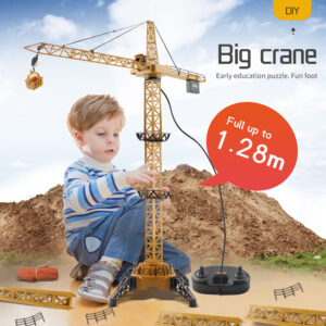 DIY 680 Degree Rotation RC Tower Crane Toy